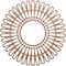 Ekena Millwork Cornelius Wood Fretwork Pierced Ceiling Medallion, Wood (Paint Grade), 26"OD x 9 5/8"ID x 3/8"T CMWP26X0375CRMF - alternate 1